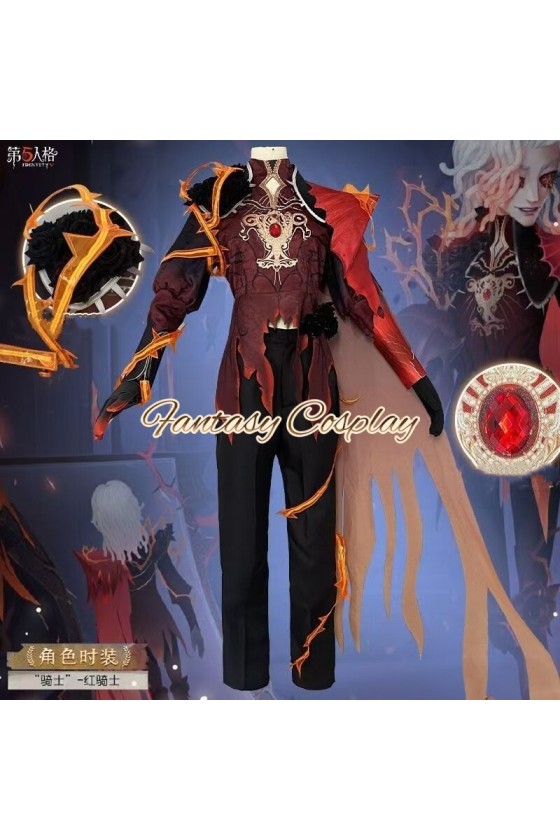Identity V Knight Richard Sterling The Red Knight Cosplay Costume